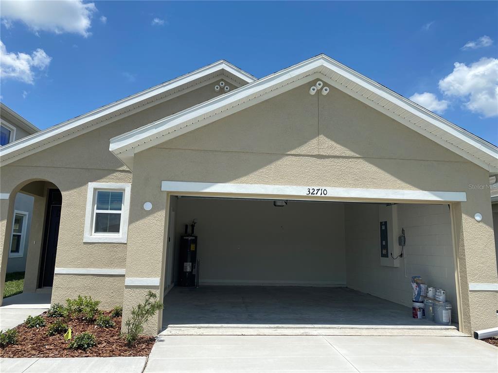 a front view of a house