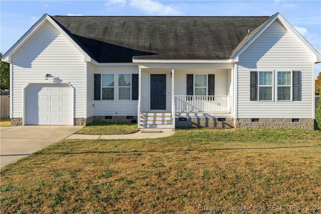 a front view of a house with a porch