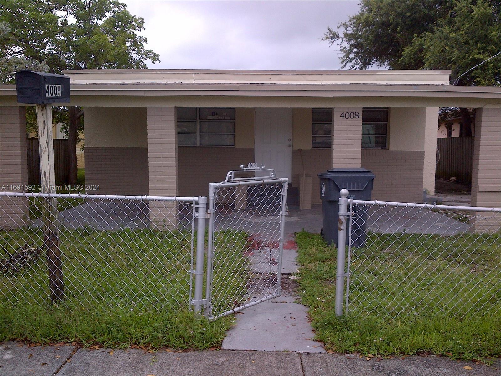 a front view of a house