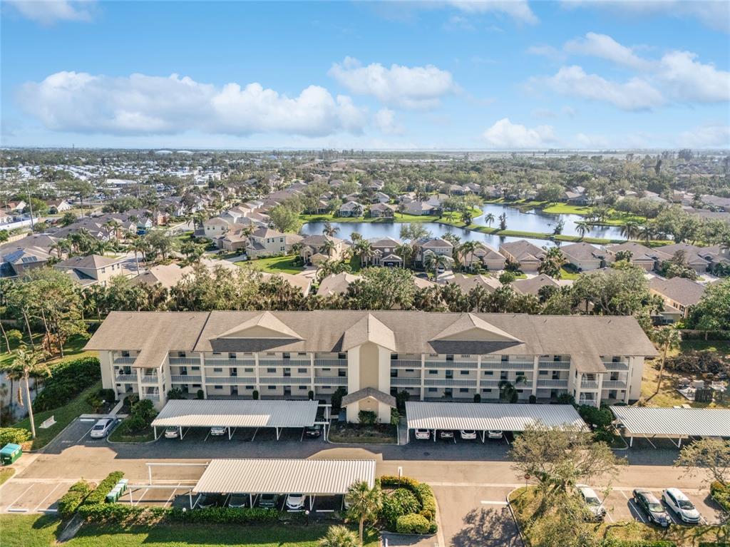 an aerial view of multiple house