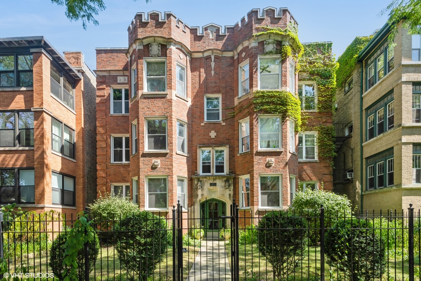 a view of a multi story residential apartment building