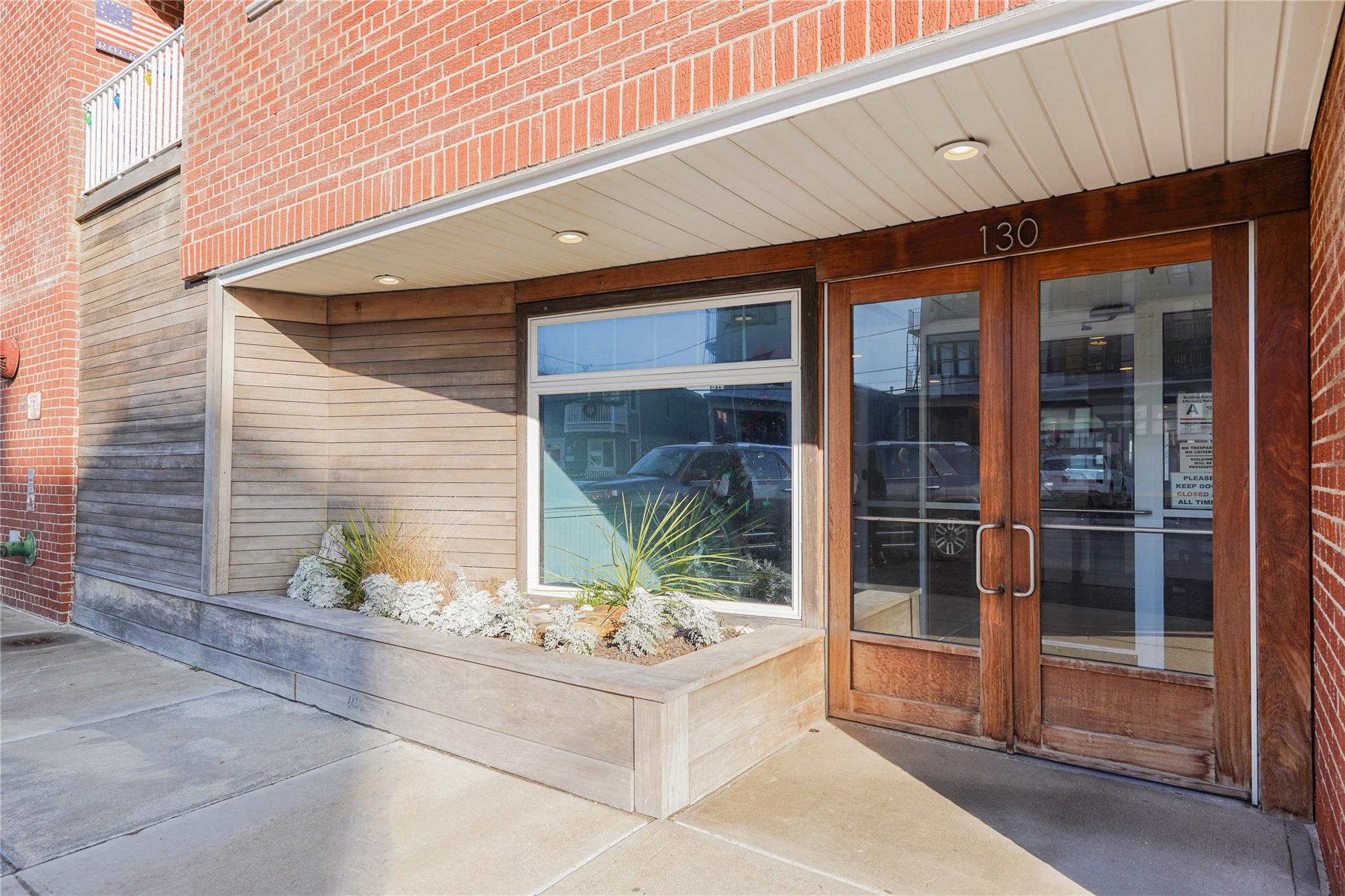 Entrance to property featuring french doors