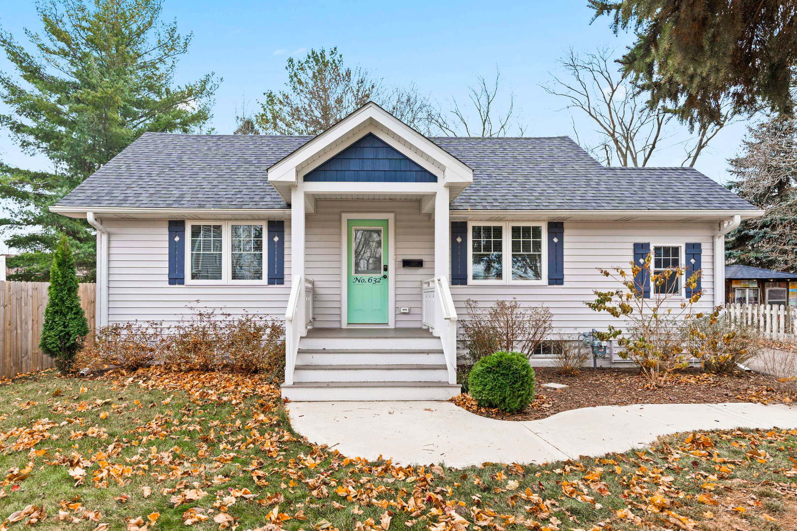 a front view of a house with porch