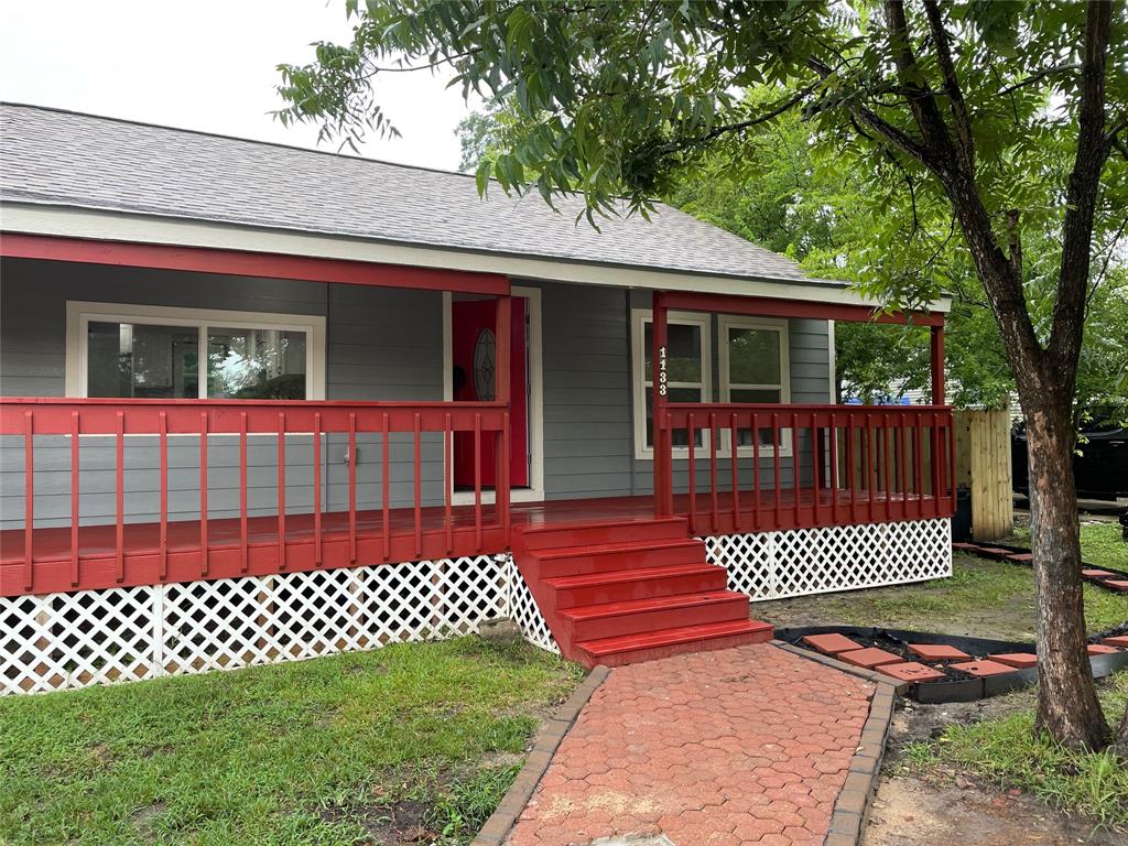 a front view of a house