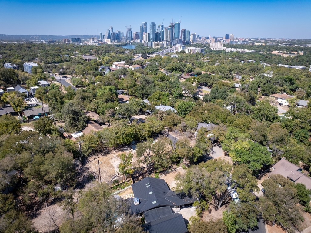 an aerial view of a city