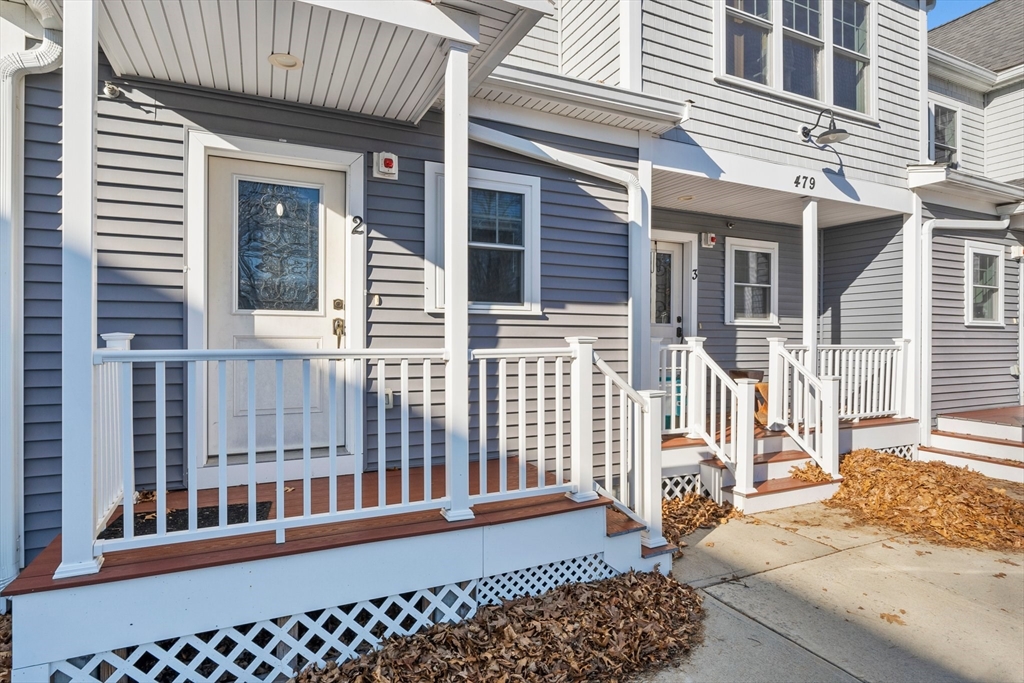 front view of a house with a porch