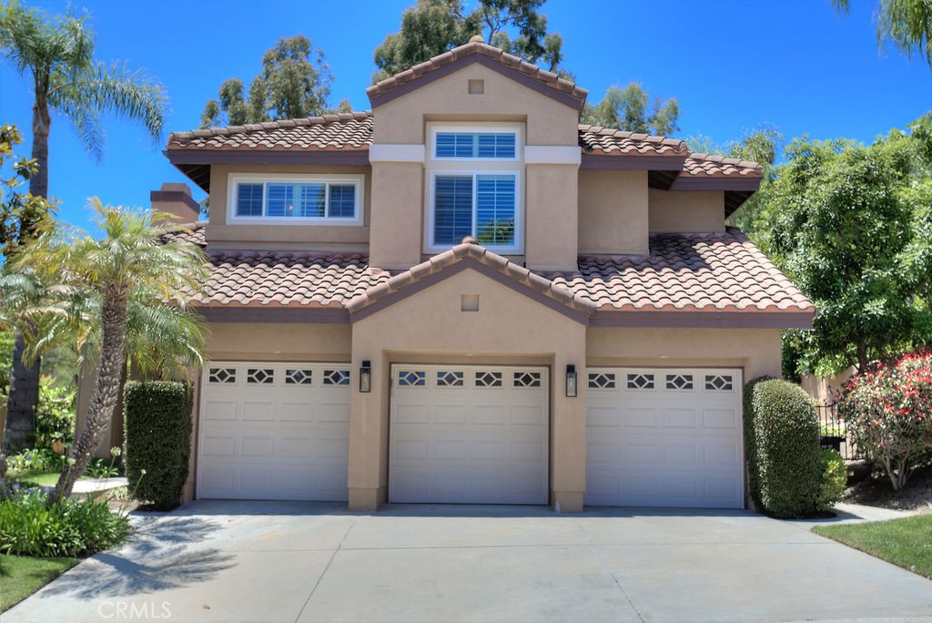 a front view of a house