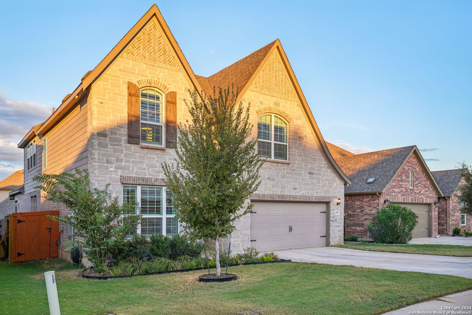 front view of house with a yard