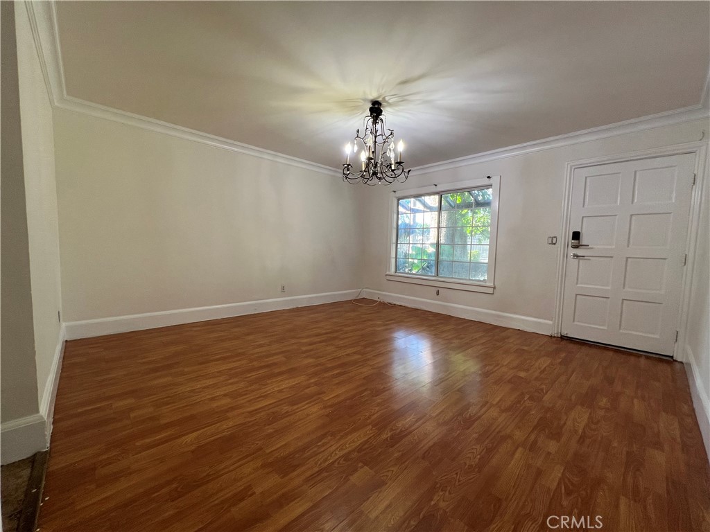 a view of livingroom with hardwood floor and window