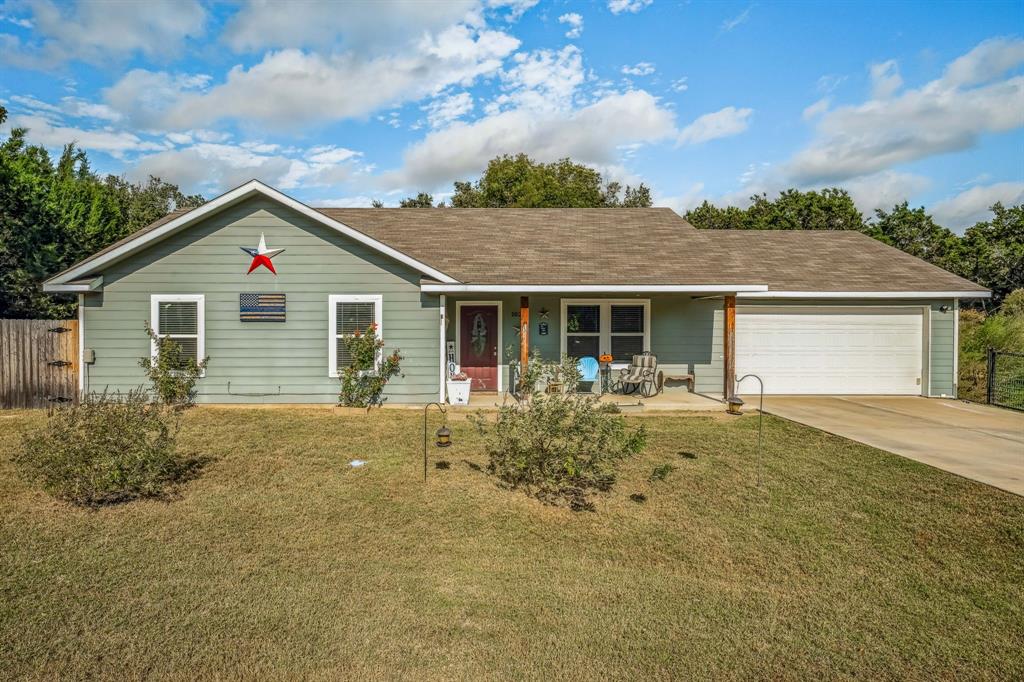 front view of house with a yard