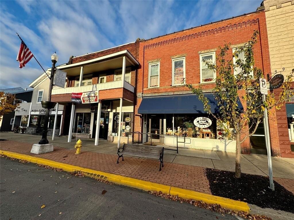 a view of a building with street