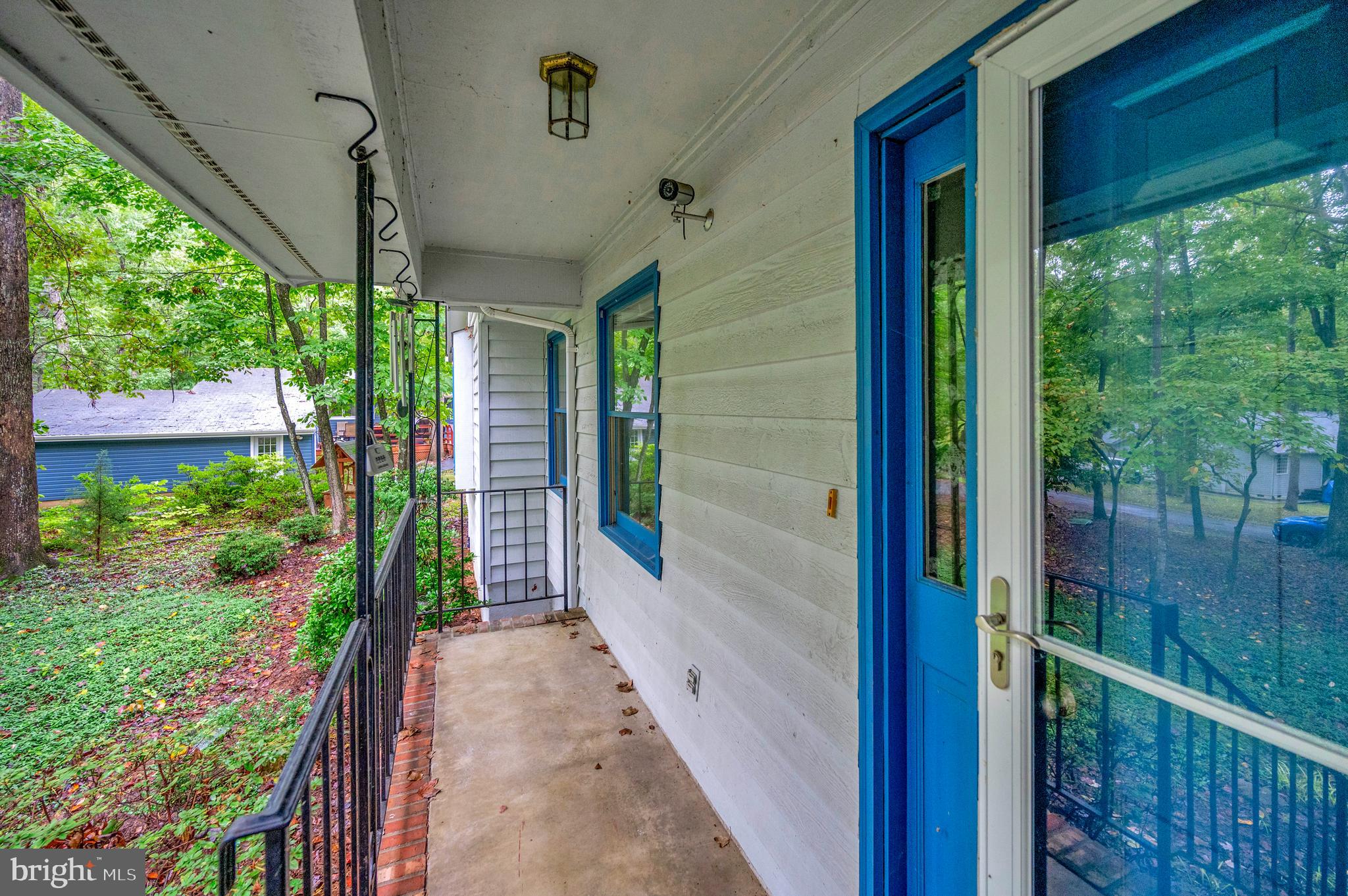 a view of a porch