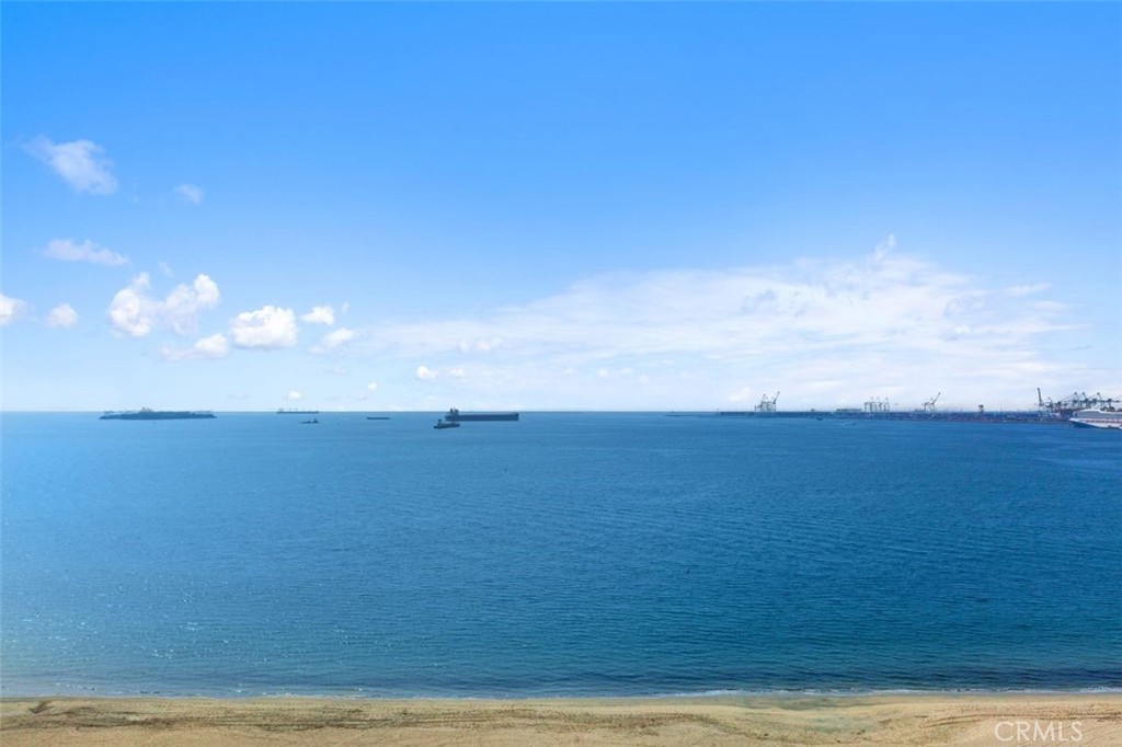 a view of an ocean beach