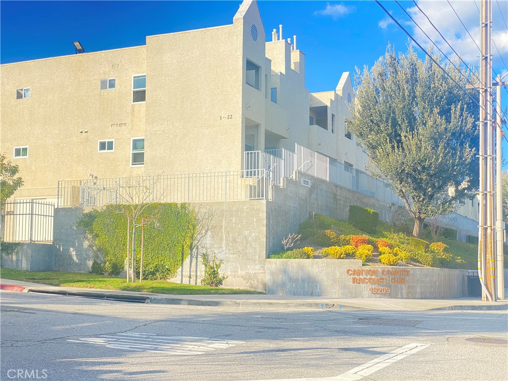 a view of a building from a street