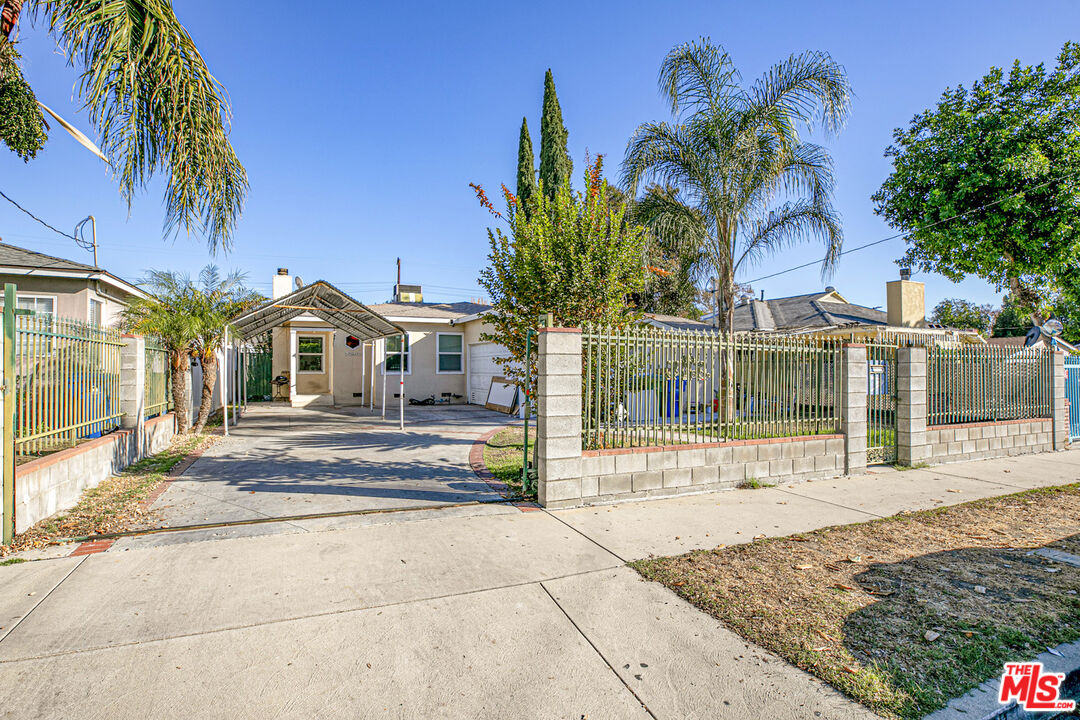 a view of a house with a patio