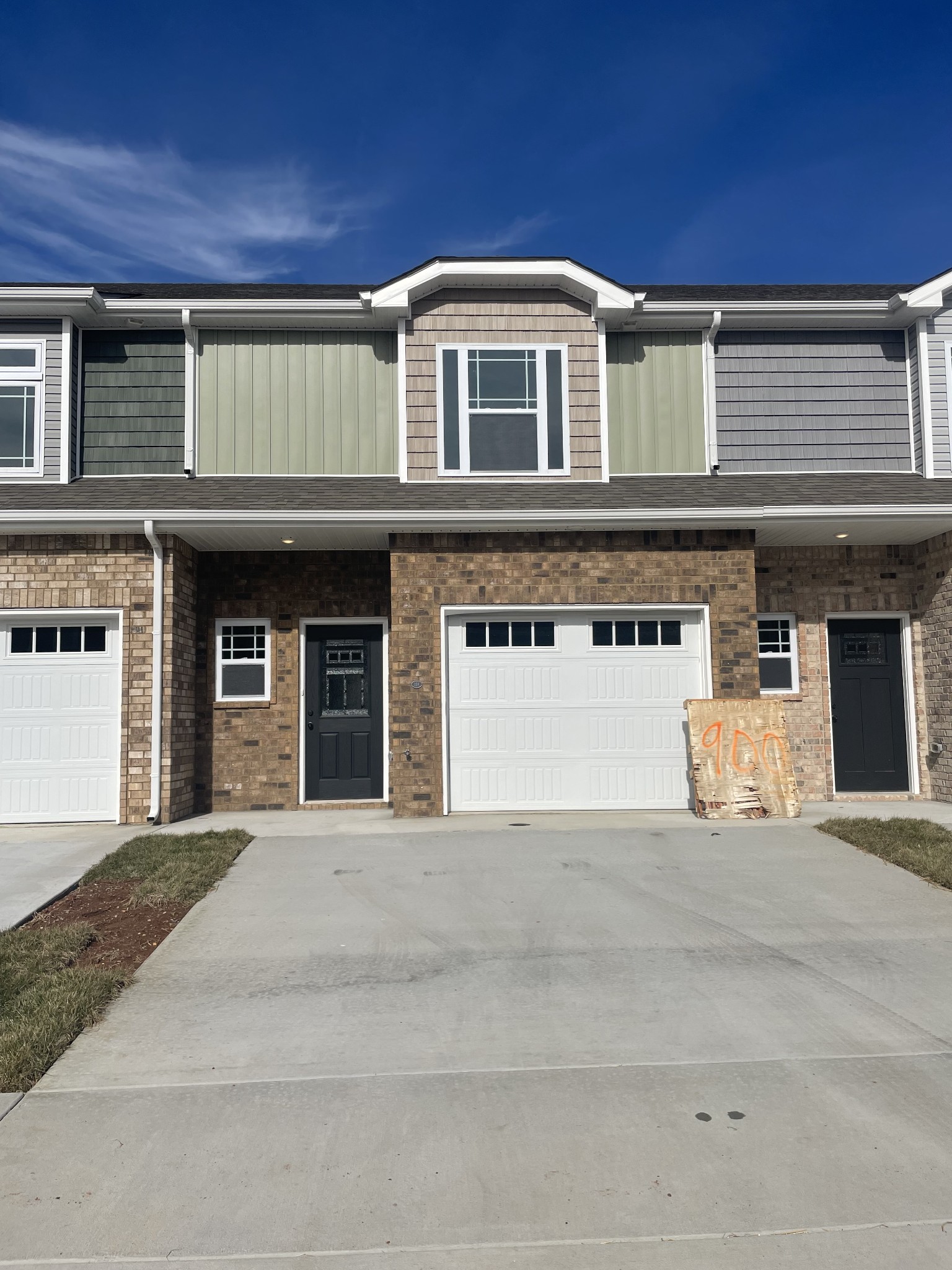 a front view of a house