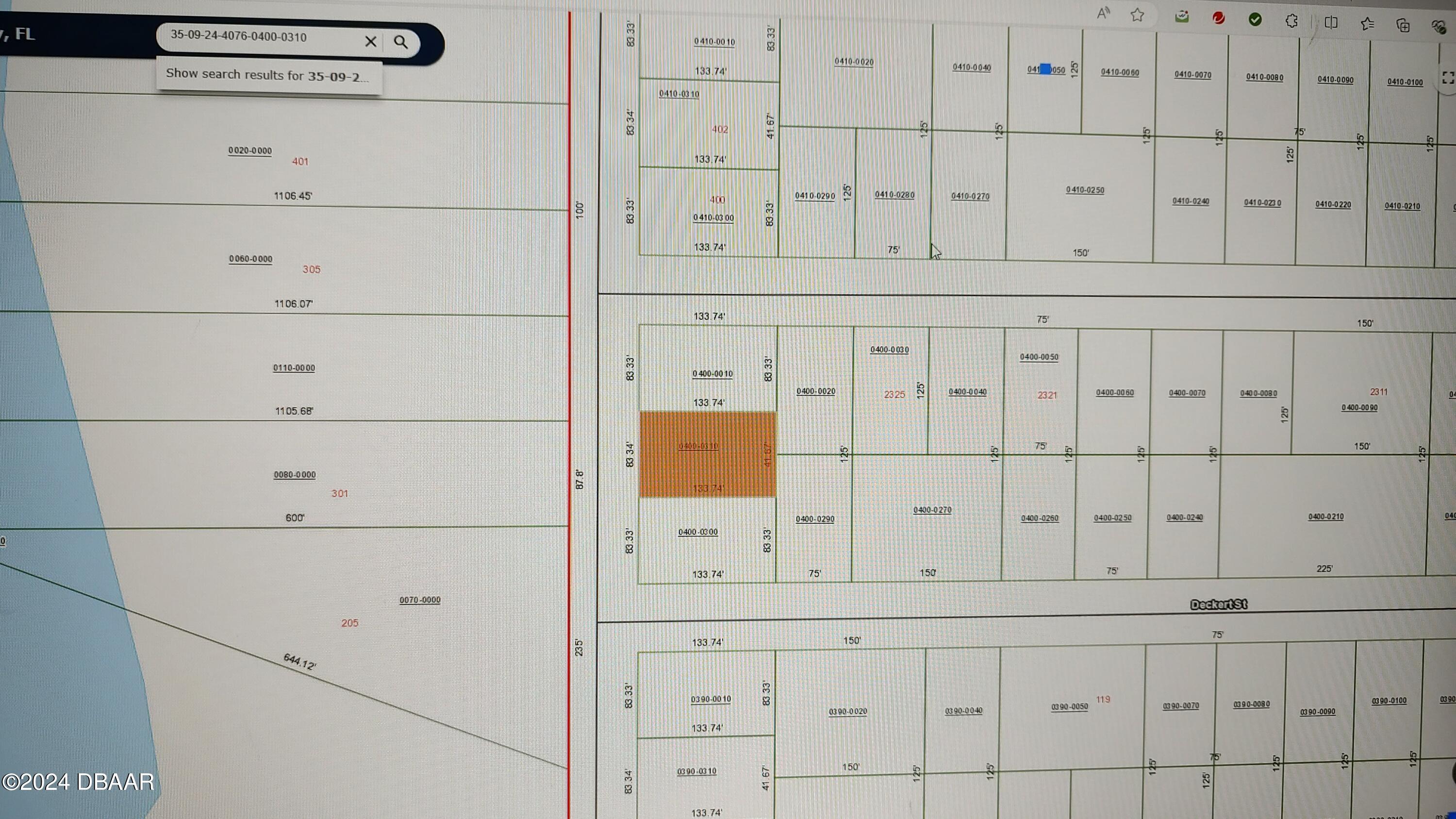 location of lot