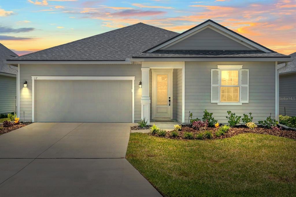 a front view of house with yard