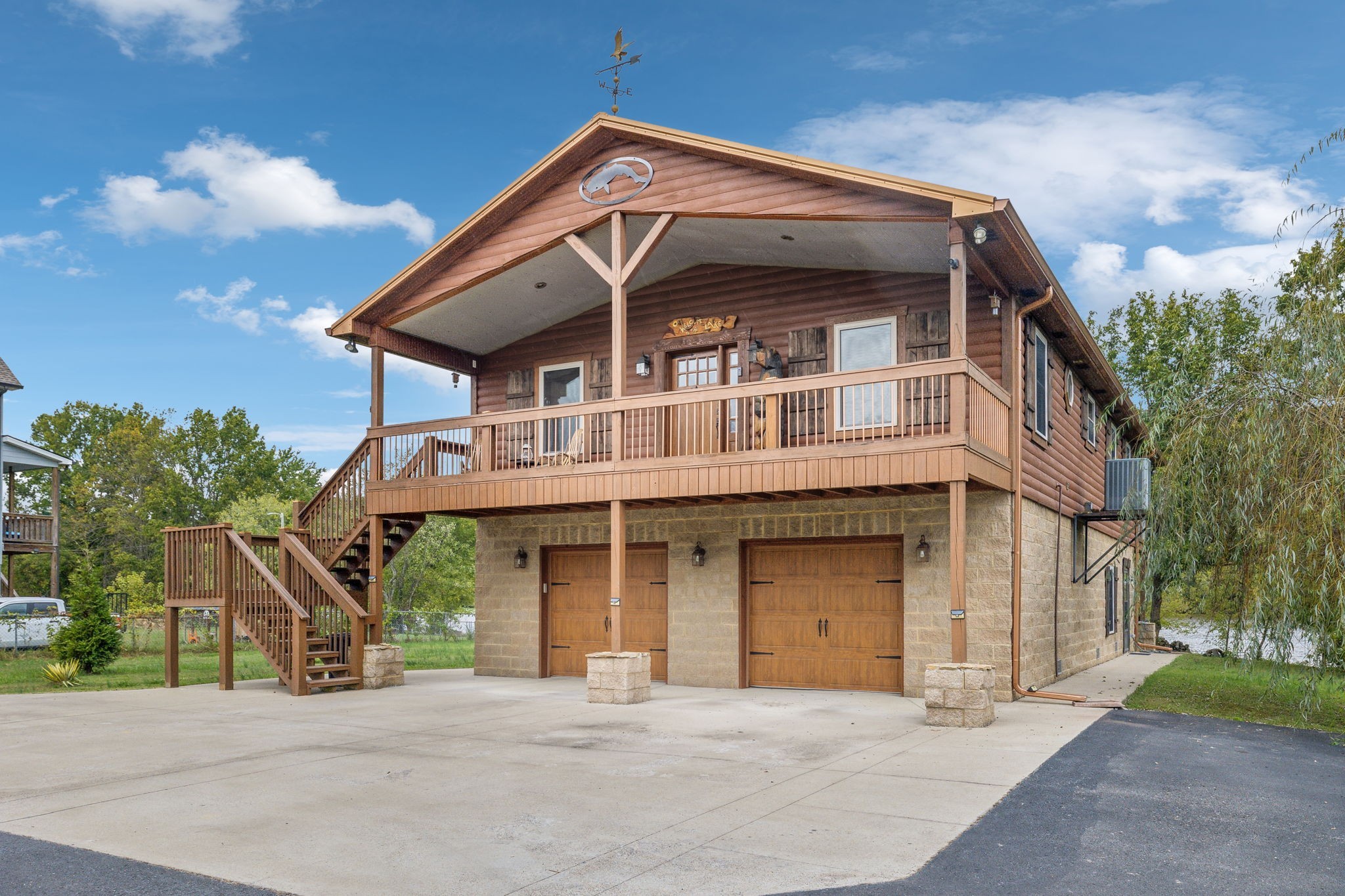 a front view of a house