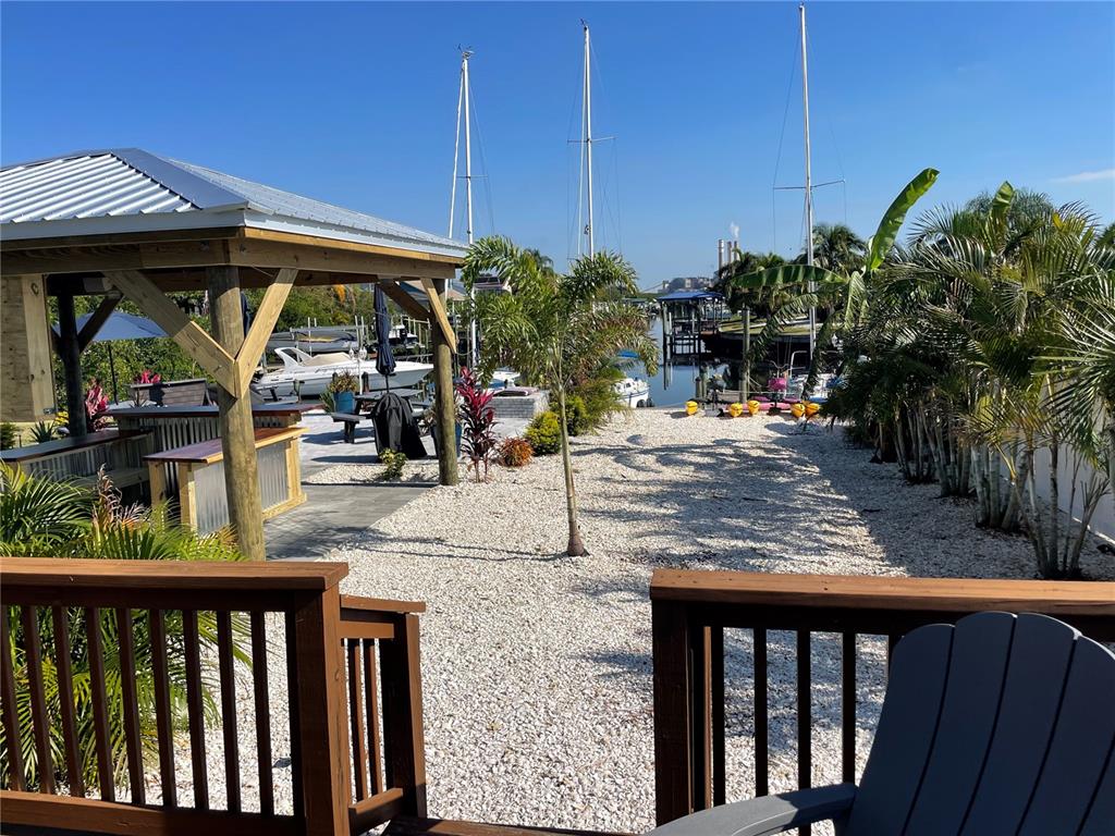 a view of a roof deck