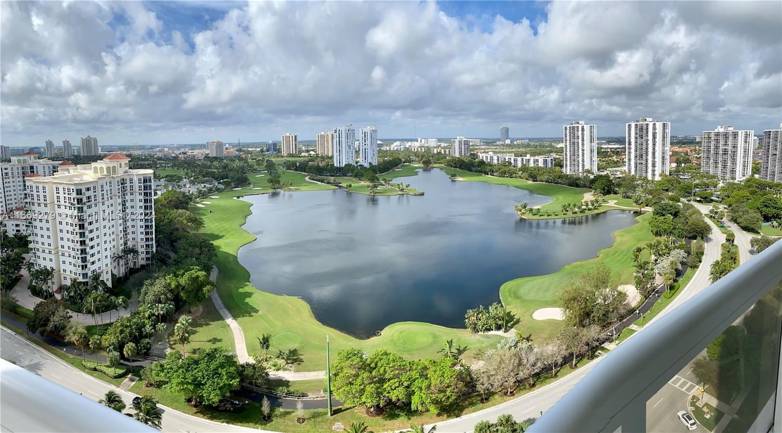 a view of a lake with a lake