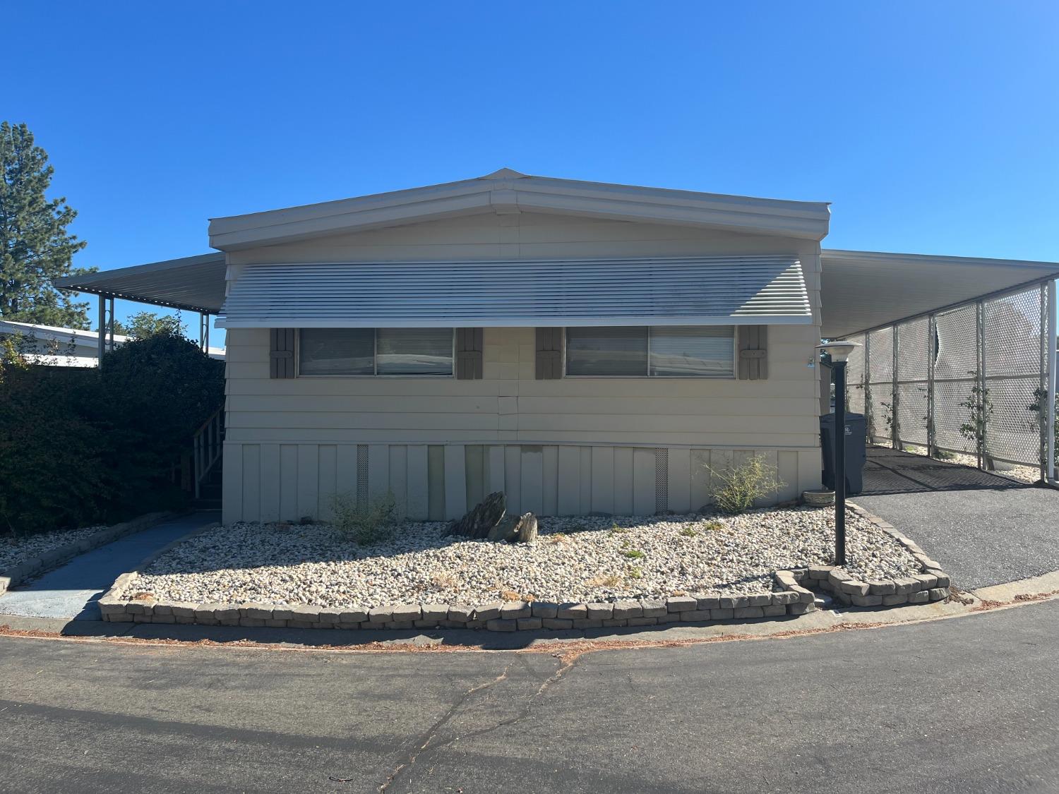 a front view of a house