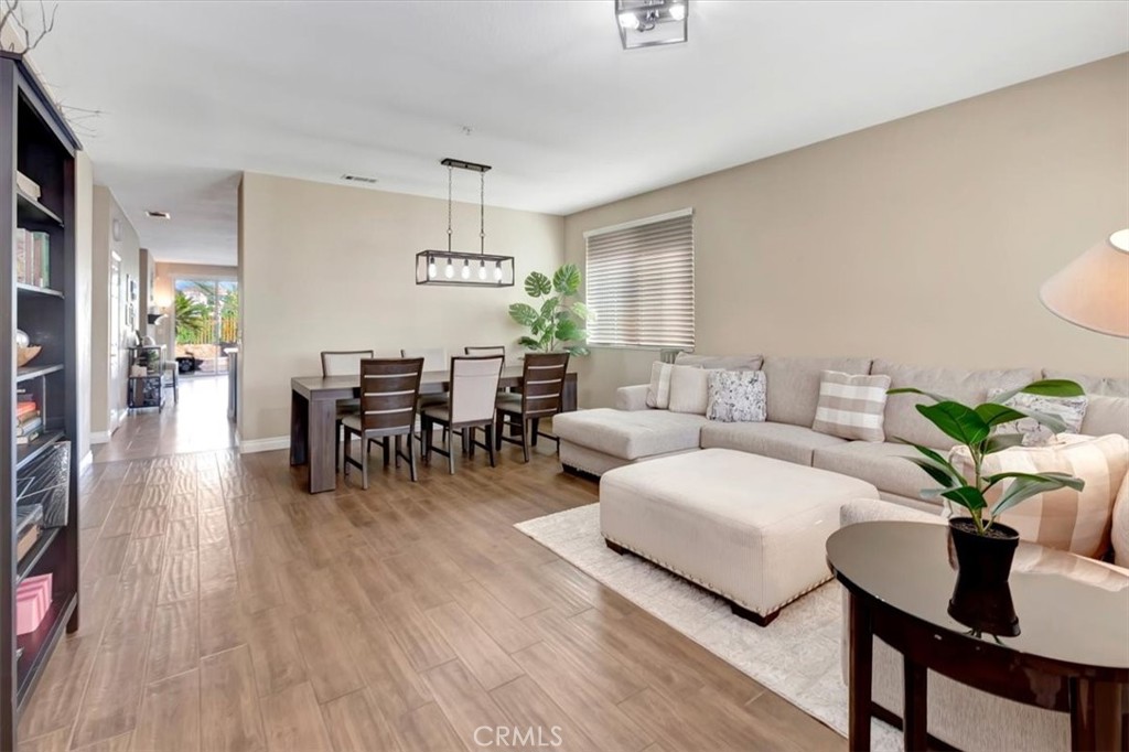 Formal living room and dining room.