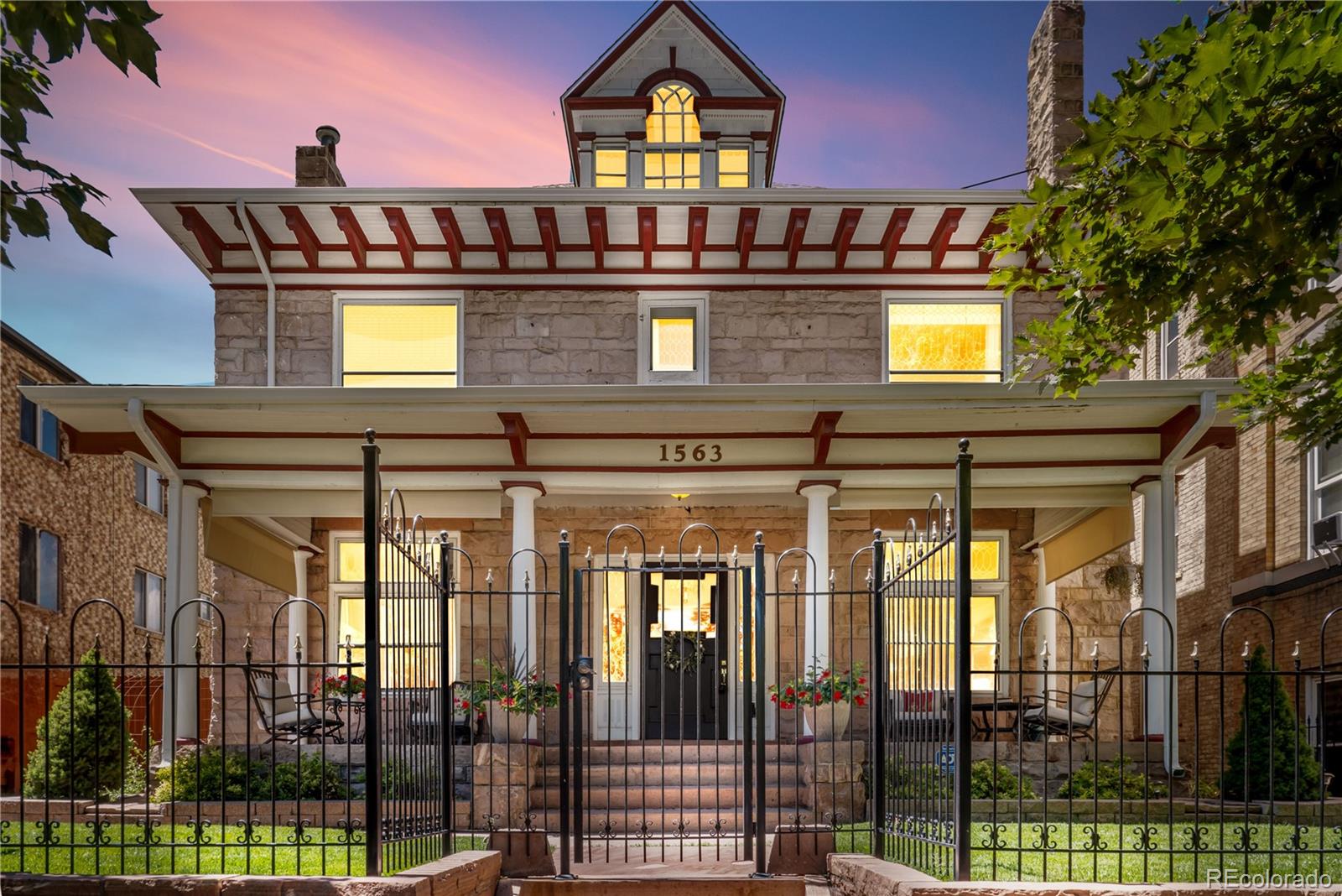 a front view of a house