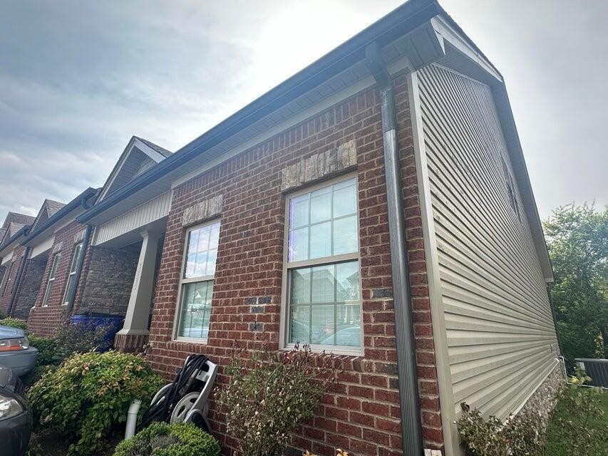 a front view of a house