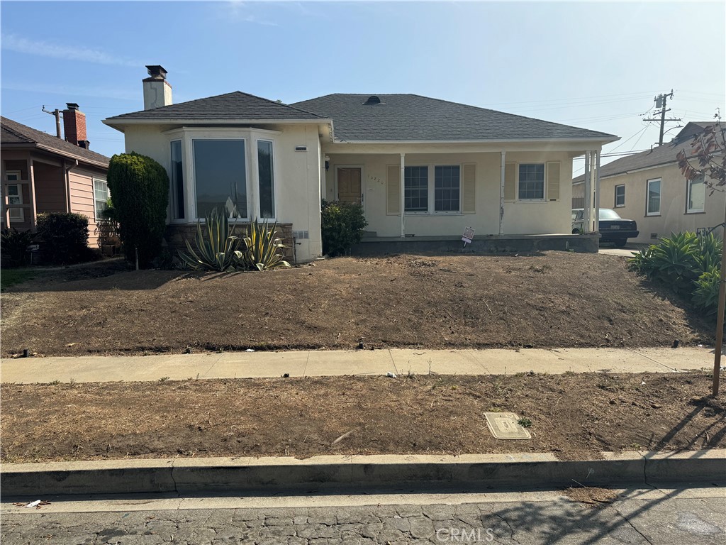 a front view of a house