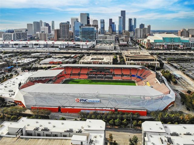 Aerial Of BBVA Compass Stadium in Houston