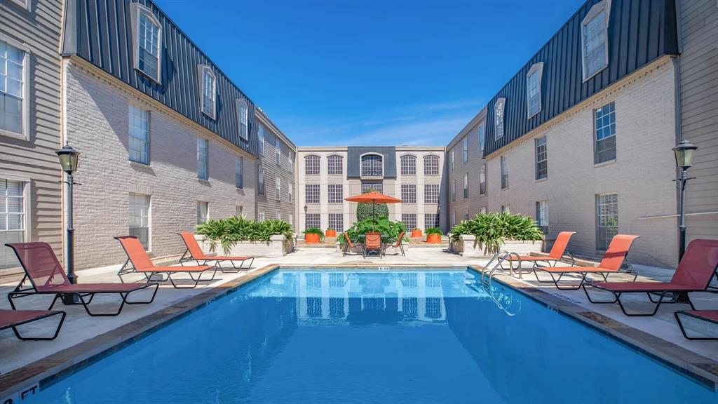 a outdoor space with patio furniture and a potted plant