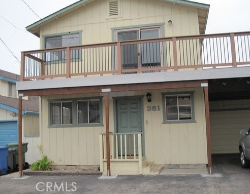 a view of a house with a porch