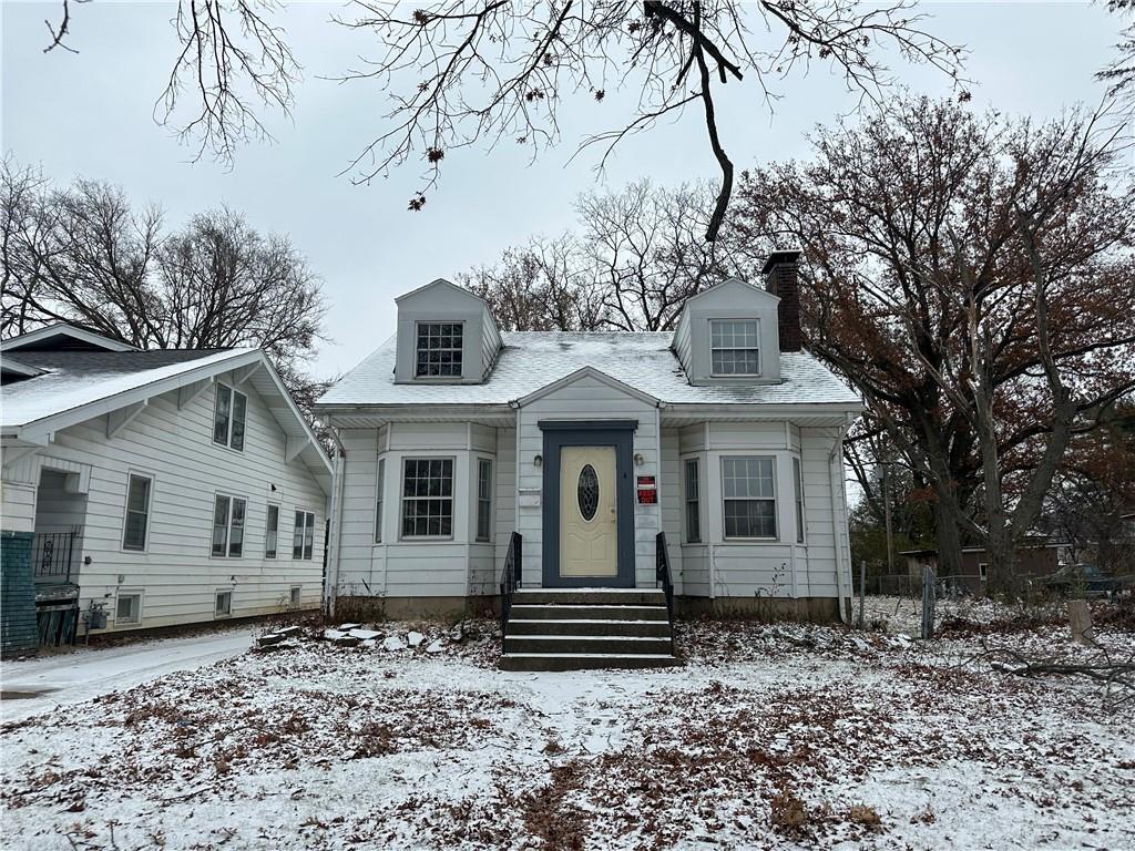 a front view of a house