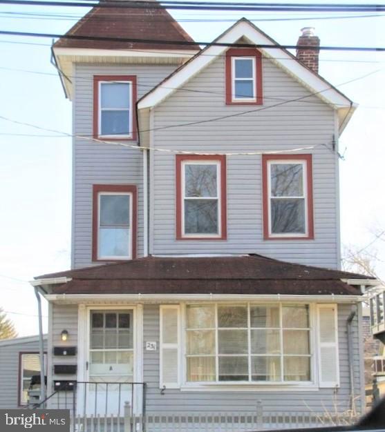 a front view of a house