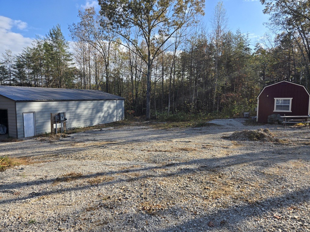 a view of a out door space area