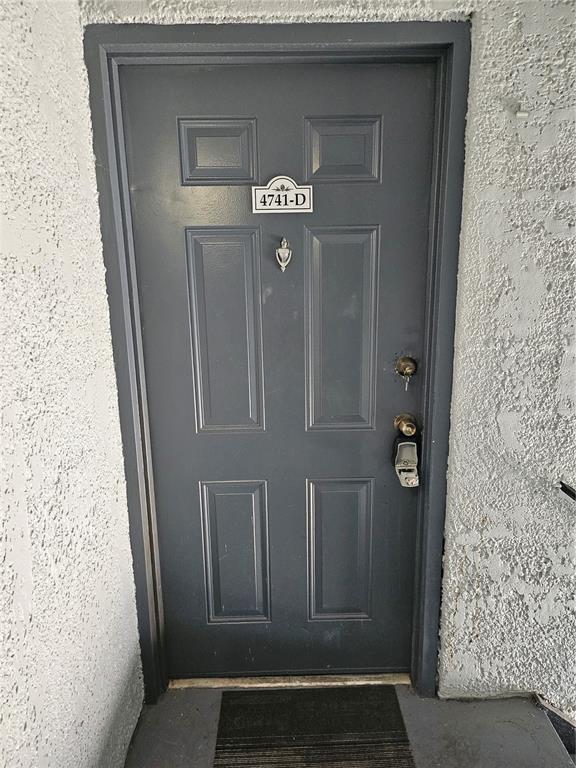 a view of elevator with door