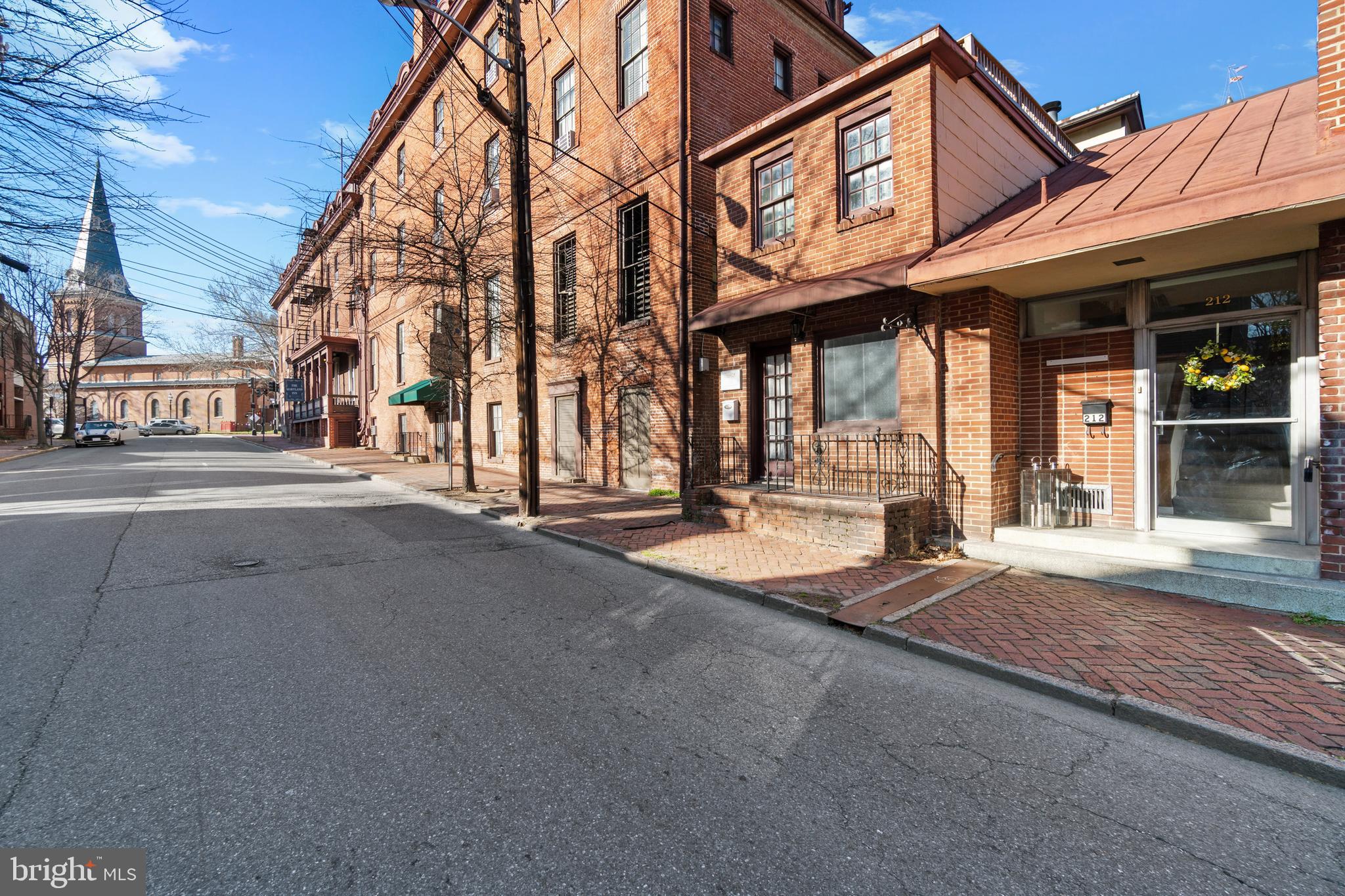 a view of a building with street