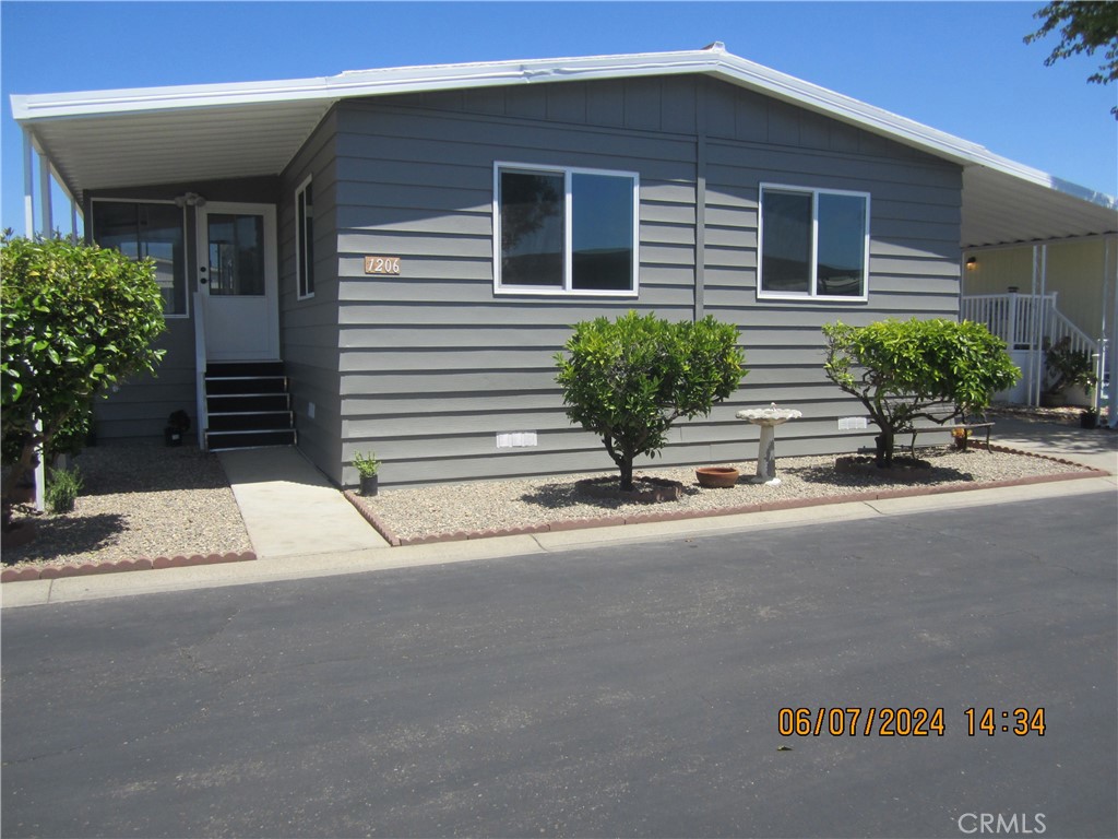 a view of a house with a patio