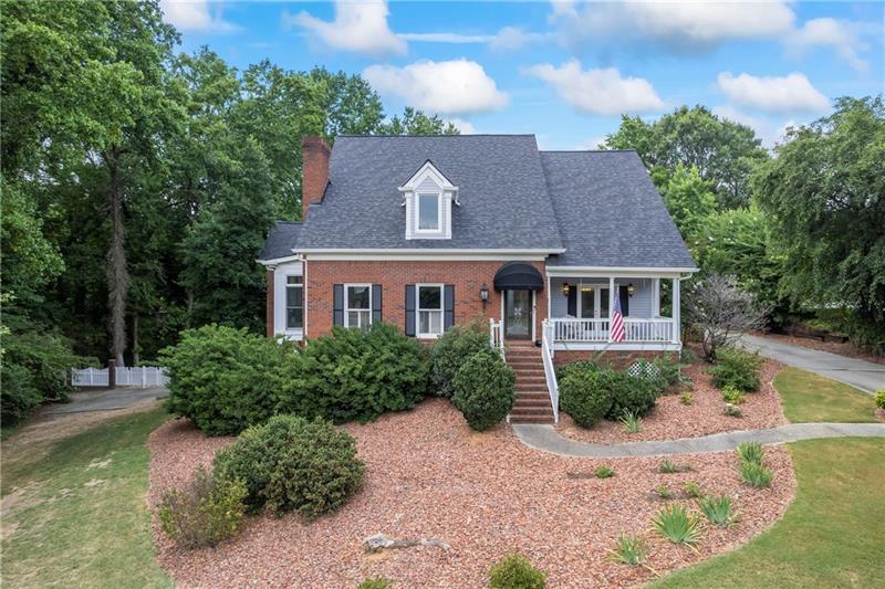 a aerial view of a house