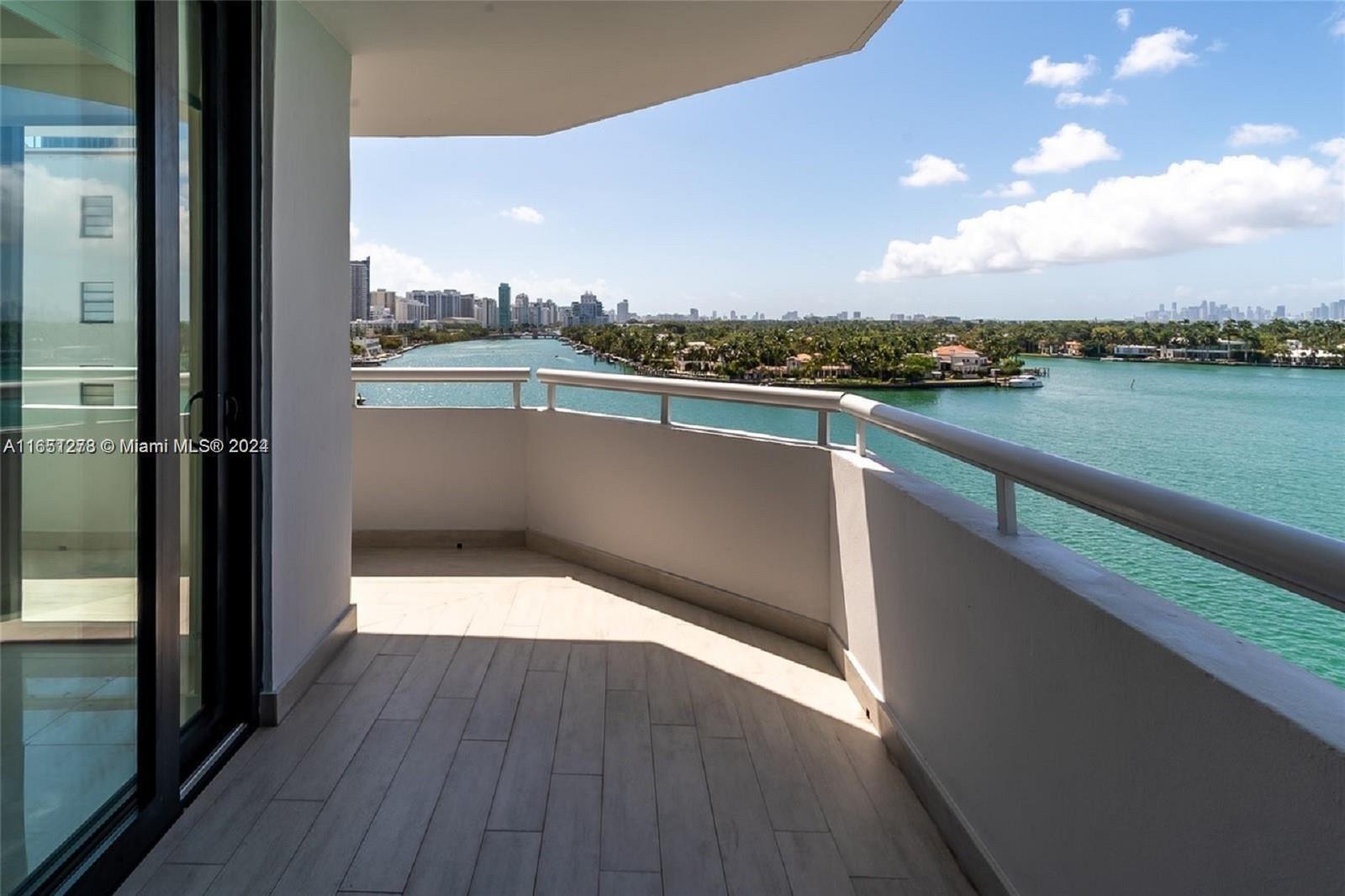 a view of balcony with city view