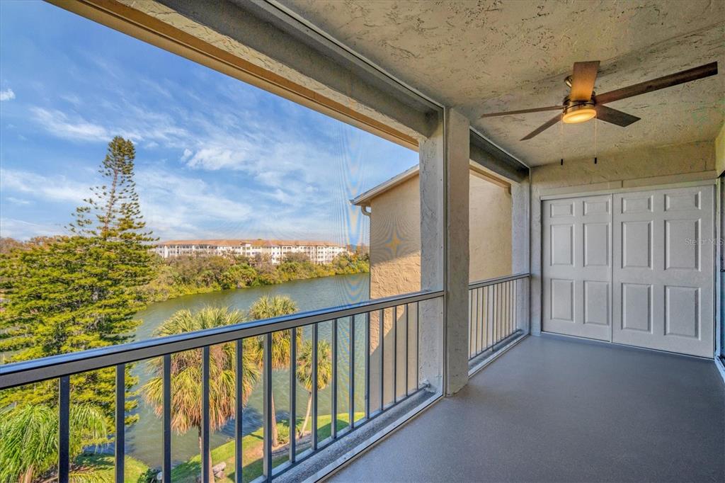 a view of a balcony