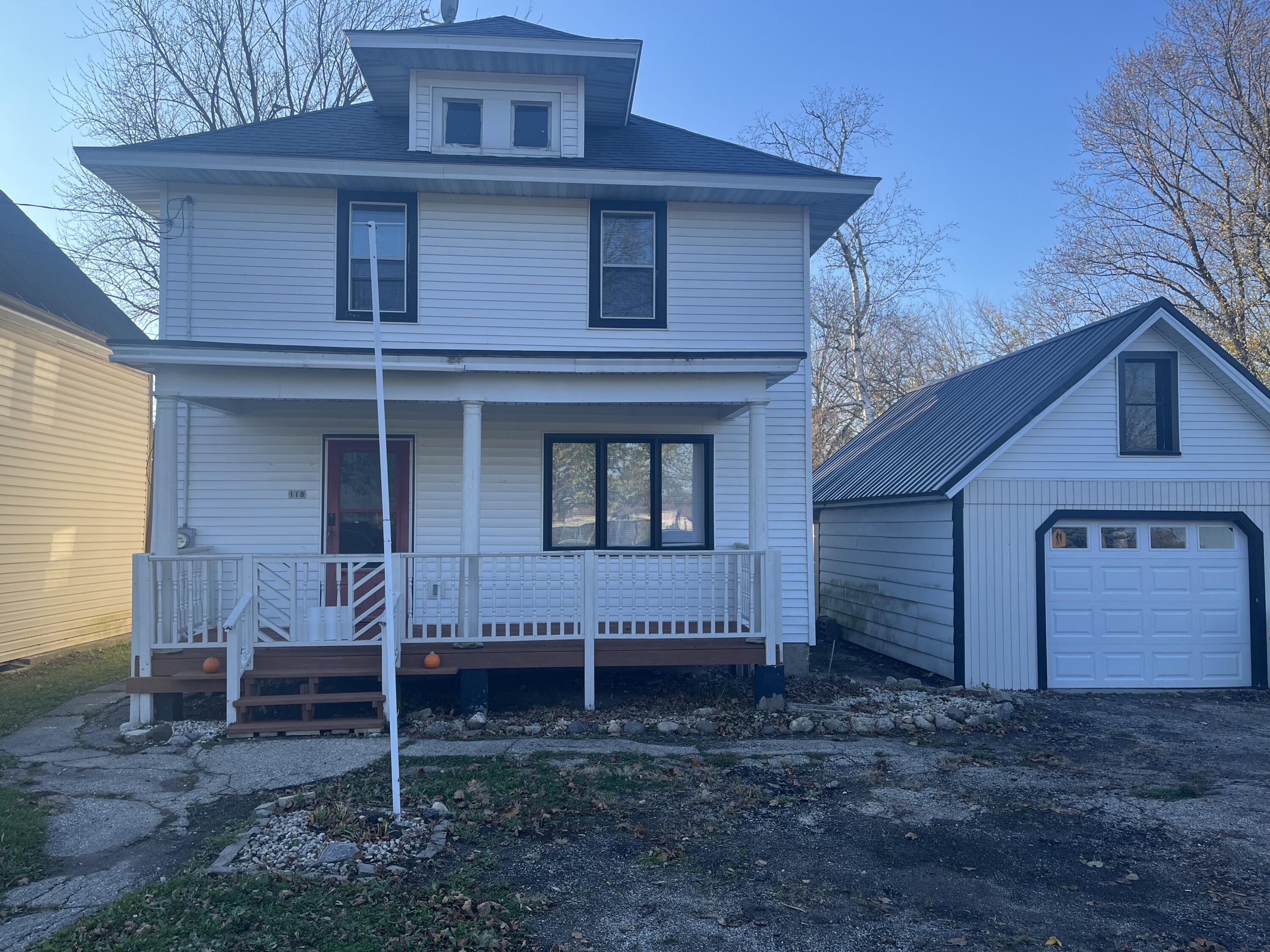 Front and garage