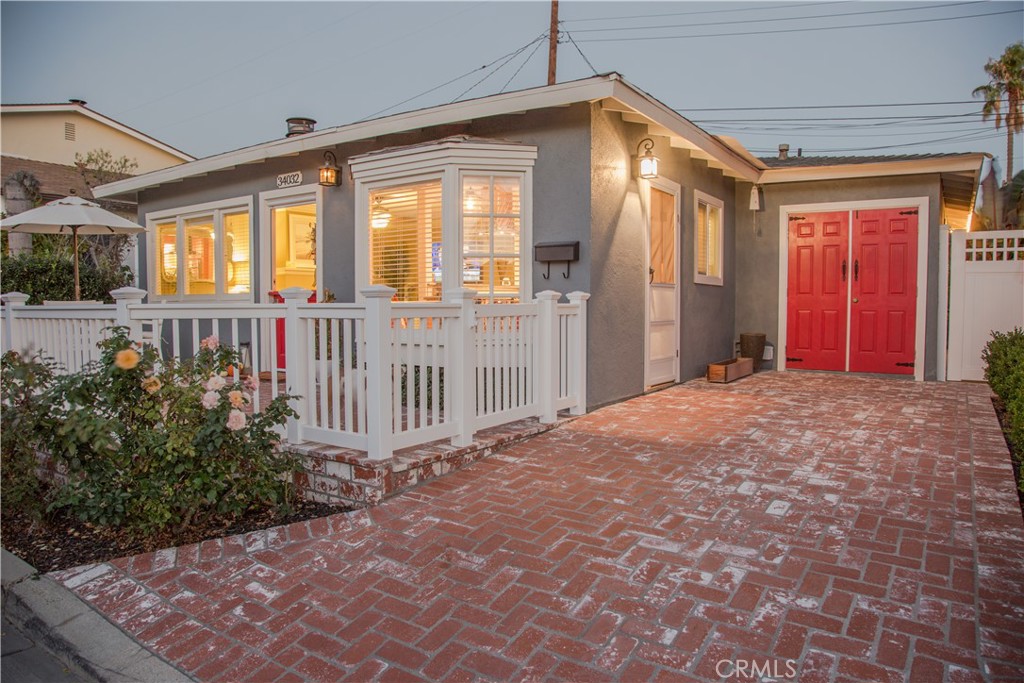 a view of a house with a porch