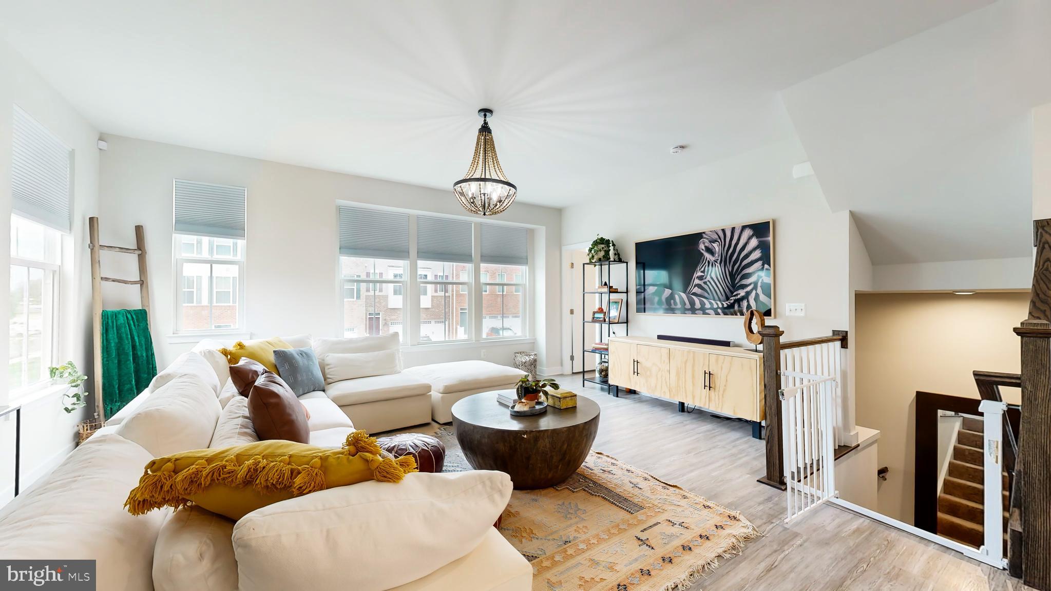 Light-filled living room on main level