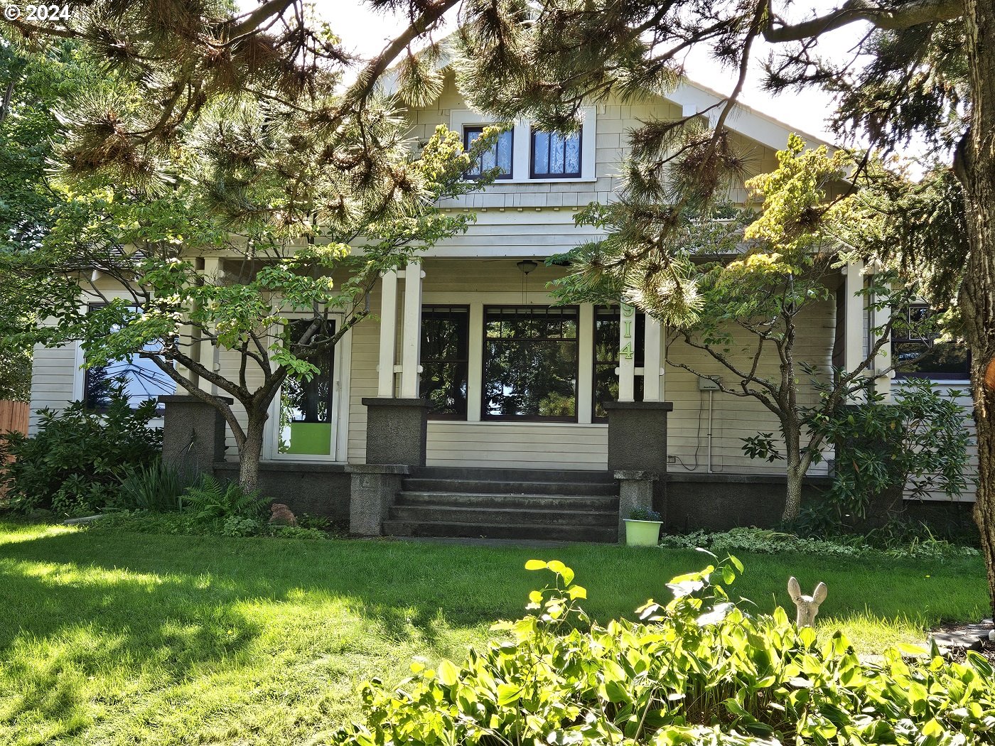 front view of house with a yard