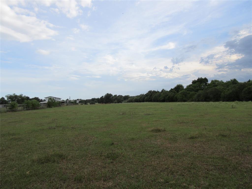 a view of a lake from a yard