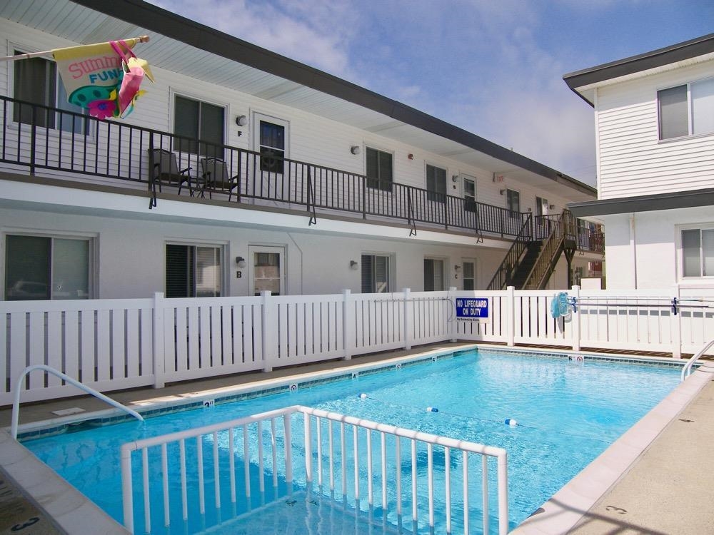 a view of balcony with deck