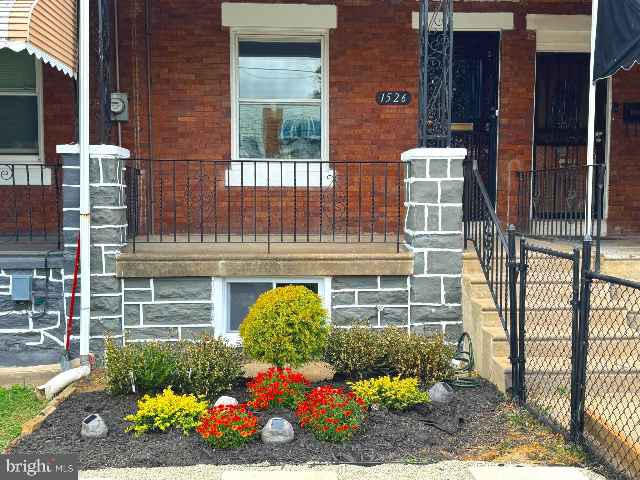 a front view of a house