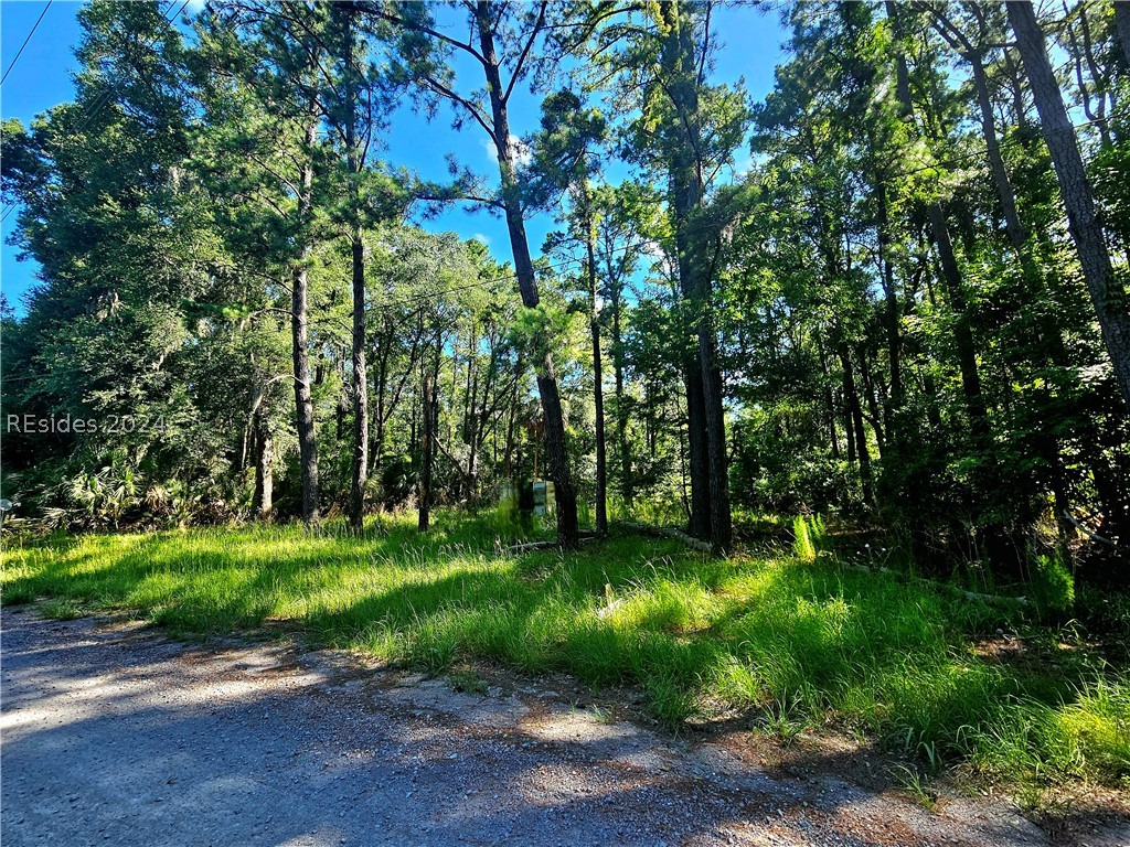 View into property from Church Rd.